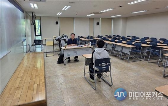 모의면접 프로그램 진행 모습(세명대학교)
