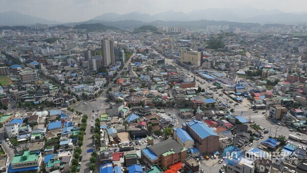 제천 시내 항공사진(제천시) 제천 시내 항공사진(제천시)
