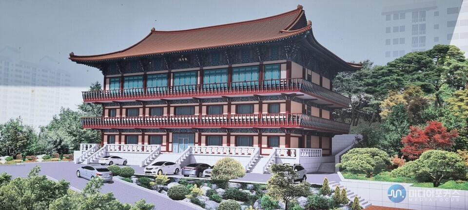 신축 삼천사 조감도(김진 기자) 신축 삼천사 조감도(김진 기자)